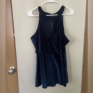 Torrid‎ Womens 2 Blue Velvet Tank Top